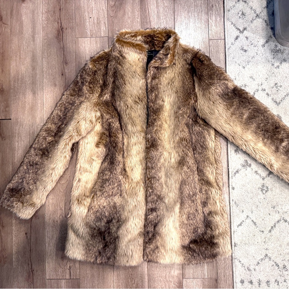 Fake fur coat